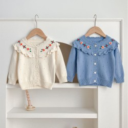 3-24M Baby Hand Embroidered Knitted Cardigan Sweater  Baby Clothes  