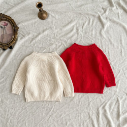 3-24M Infant Knitted Cardigan Hand Embroidered Knitted Sweater  Baby Clothes  