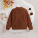 3M-3Y Baby Knitted V-Neck Long Sleeve Sweater Cardigan  Baby Clothing  