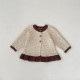 3-24M Baby Sets Ruffle Hem Knitted Cardigan Jacket & Bell-Bottom Pants  Baby Clothing  