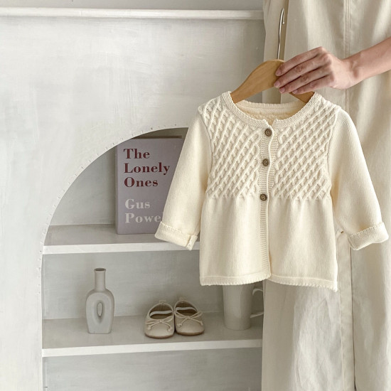 3-24M Baby Argyle Jacquard Knitted Cardigan  Baby Boutique Clothing  
