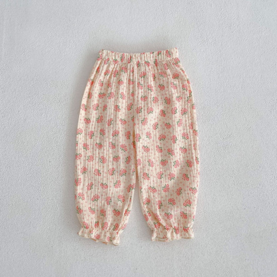 3-24M Baby Girls Floral Cotton Trousers  Girls Fashion Clothes  