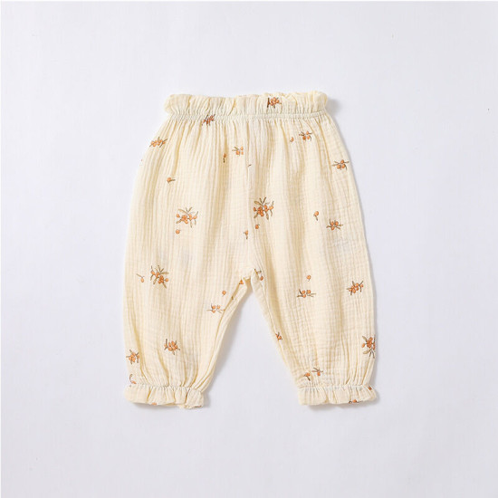 3-18months Baby Floral Cotton Gauze Trousers  Baby Boutique Clothing  