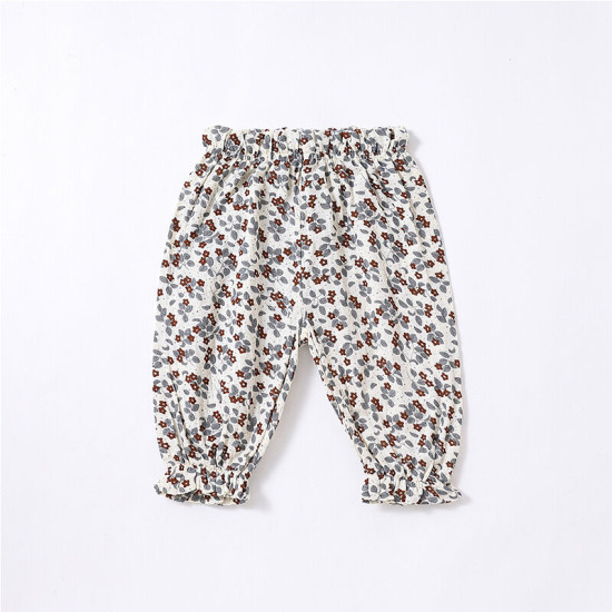 3-18months Baby Floral Cotton Gauze Trousers  Baby Boutique Clothing  