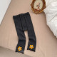 6-24M Baby Girl Cute Flowers Embroidered Ribbed Bottoming Pants Bulk Baby Clothes   