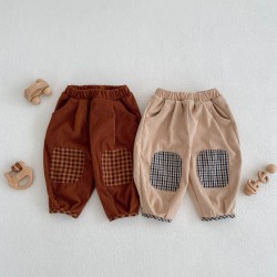 3-24M Baby Corduroy Plaid Trousers  Baby Boutique Clothing  