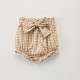 3M-4Y Flower Bow All-Match Seersucker Plaid Shorts Bud Pants  Baby Clothes  