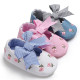 3-18M Baby Girls Embroidery Floral Striped Bow Princess Shoes  Baby Shoes  