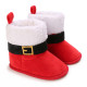 3-18M Baby Girls & Boys Santa Warm Snow Boots  Baby Shoes  