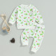 3-24M Baby Dinosaur Print Sweatshirt And Casual Pants Two-Piece Set  Baby Clothes  