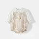 0-18M Baby Girls Doll Collar Tops And Bodysuit  Baby Clothing  