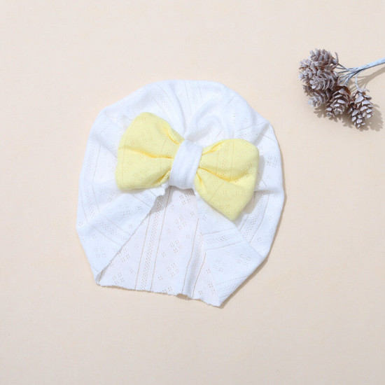 Newborn Contrast Bow Baby Turban Hat  Accessories Vendors  