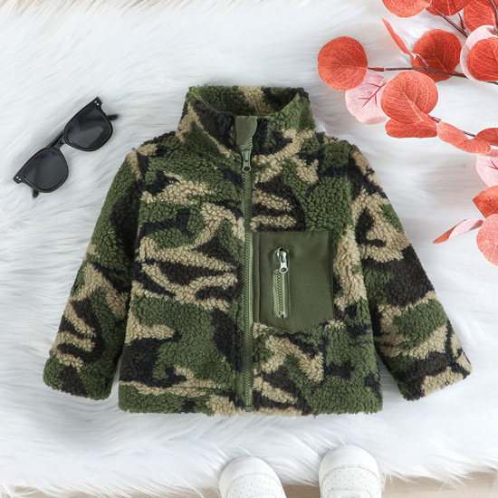 3M-3Y Baby Camo Zipper Jackets  Baby Boutique Clothing  