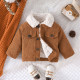 3M-3Y Baby Bear Back Pattern Lapel Corduroy Jackets  Baby Boutique Clothing  