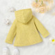 3M-3Y Baby Solid Color Hooded Floral Lined Thickened Jackets  Baby Clothing  