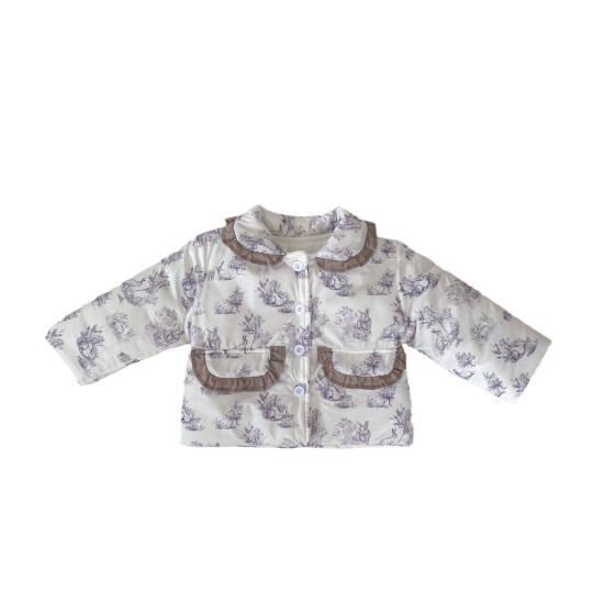 3-24M Baby Girls Ruffled Lapel Winter Cardigan Jacket Coats  Baby Boutique Clothing  