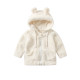 3M-3Y Baby Letter Print Hooded Zipper Jacket  Baby Clothing  
