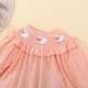 9M-5Y Toddler Girls Retro Animal Embroidered Ruffle Collar Dresses  Girls Clothes  