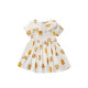 18M-7Y Toddler Girls Floral Print Shorts Sleeve Dresses  Girls Clothes  