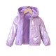 4-9Y Kids Girls Colorful Glossy Hooded Plush Zip-Up Jackets  Kids Clothes  