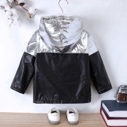 18M-6Y Toddler Two-Color Patchwork Hooded Fleece Jackets  Toddler Boutique Clothing  