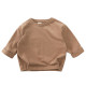 9M-6Y Toddler Solid Color Long Sleeve Tops  Toddler Boutique Clothing  