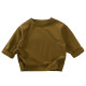 9M-6Y Toddler Solid Color Long Sleeve Tops  Toddler Boutique Clothing  