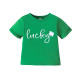 18M-6Y Toddler Girls St. Patrick's Day Letter Print Short Sleeve T-Shirts  Girls Clothes  