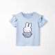 18M-7Y Toddler Crew Neck Rabbit Print T-Shirts  Girls Clothes  