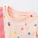 18M-7Y Toddler Crew Neck Ice Cream Dots Print T-Shirts  Girls Clothes  