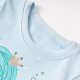 18M-7Y Toddler Girls Mermaid Round Neck Short Sleeves T-Shirts  Girls Clothes  