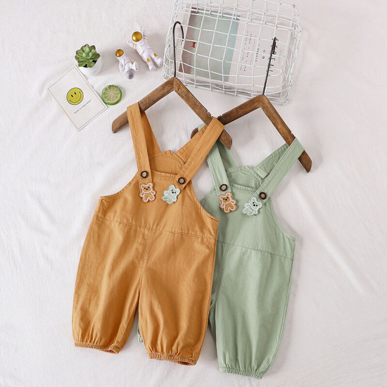 9M-4Y Toddler Bear Overalls  Toddler Boutique Clothing  