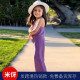 18M-7Y Toddler Girls Strapless Halter Neck Jumpsuit  Girls Clothes  