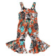 6M-4Y Toddler Girls Cactus Print Flared Jumpsuit Fashion Girl   