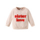 9M-4Y Valentine's Day Letter Crew Neck Sweatshirt For Girls And Boys  Toddler Boutique Clothing  