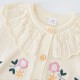 12M-6Y Toddler Girls Embroidered Floral Knitted Cardigan Sweater  Girls Clothes  