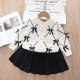 18M-6Y Toddler Girls Sets Knitted Bow Cardigan Sweater And Skirts  Girls Fashion Clothes  