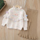 18M-6Y Toddler Girls Sets Ruffled Crew Neck Knitted Sweater And Pants  Girls Fashion Clothes  