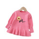 9M-5Y Toddler Girls Handmade Flower Knitted Sweater Dress  Girls Clothes  