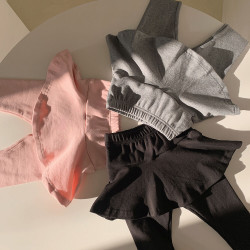 18M-7Y Toddler Girls Fake Two Piece Leggings Trousers  Girls Clothes  