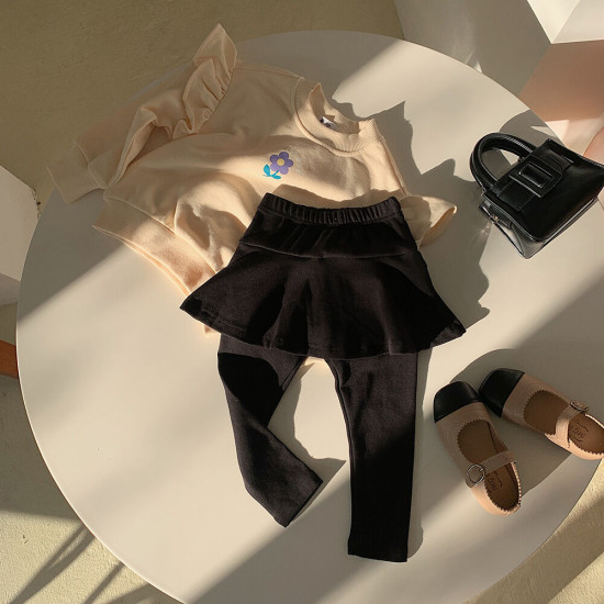 18M-7Y Toddler Girls Fake Two Piece Leggings Trousers  Girls Clothes  