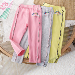 18M-7Y Toddler Girls Rainbow Casual Pants  Girls Fashion Clothes  