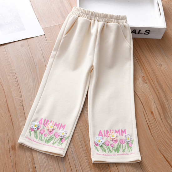 18M-7Y Toddler Girls Floral Trousers  Girls Fashion Clothes  
