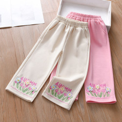 18M-7Y Toddler Girls Floral Trousers  Girls Fashion Clothes  