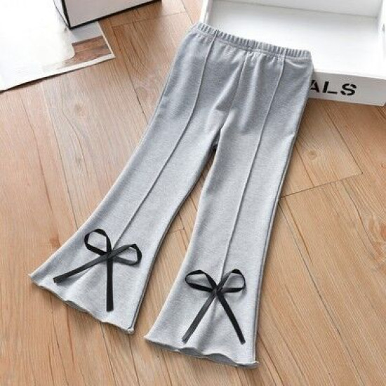18M-8Y Kids Girls Casual Bow Casual Wide Leg Pants  Kids Clothes  