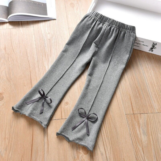 18M-8Y Kids Girls Casual Bow Casual Wide Leg Pants  Kids Clothes  