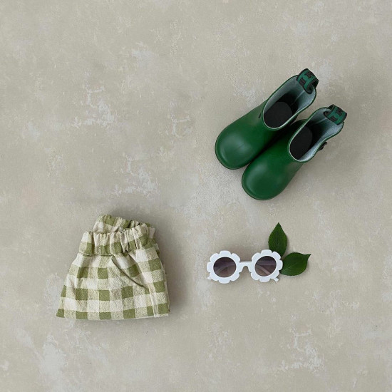 9M-4Y Knitwear Plaid Shorts  Kids Boutique Clothing  