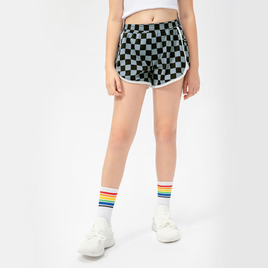 5-12Y Kids Girls Block-Color Checkerboard Shorts  Clothing For Kids  