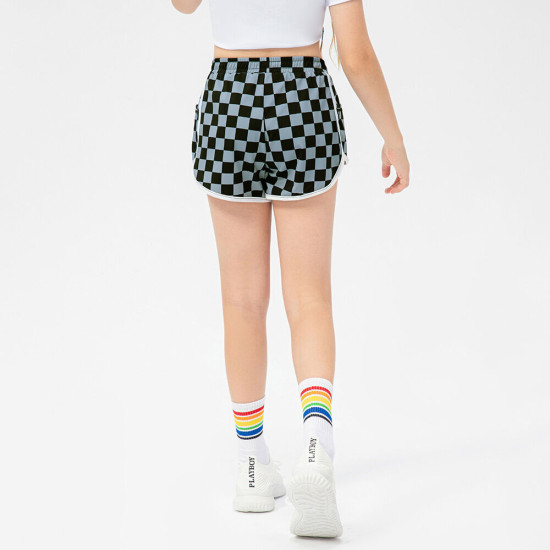 5-12Y Kids Girls Block-Color Checkerboard Shorts  Clothing For Kids  