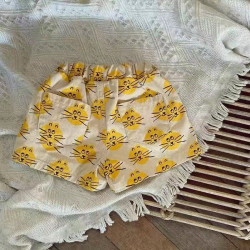 9M-4Y Caroon Flower Animal Print Shorts  Kids Boutique Clothing  